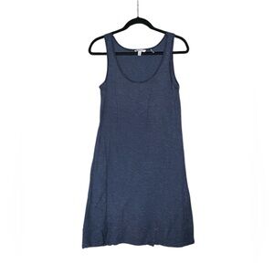 Toad & Co‎ Samba Wave Textured Casual Tank Dress In Navy Size Medium
